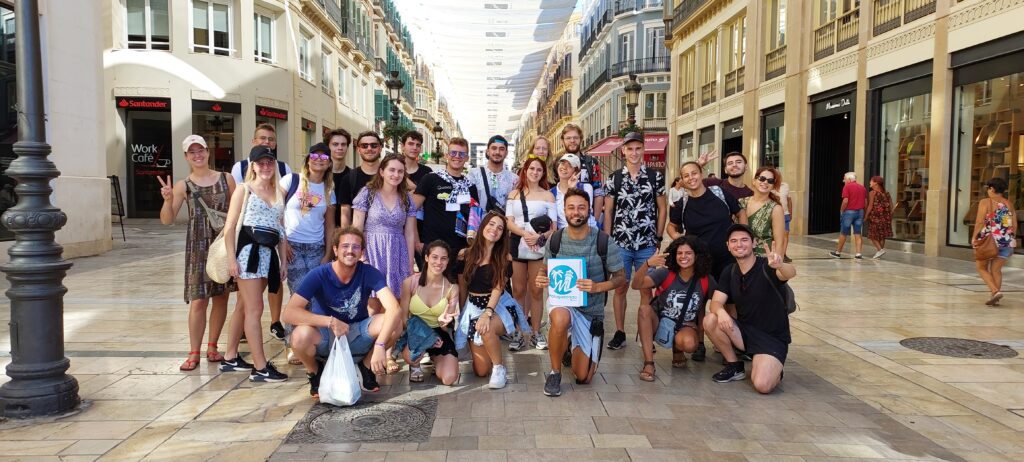 Erasmus+ Youth Exchange See U Potential; the group of participants in Malaga