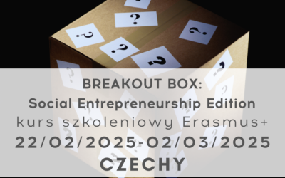 Kurs szkoleniowy Erasmus+ Breakout Box: Social Entrepreneurship Edition w Czechach