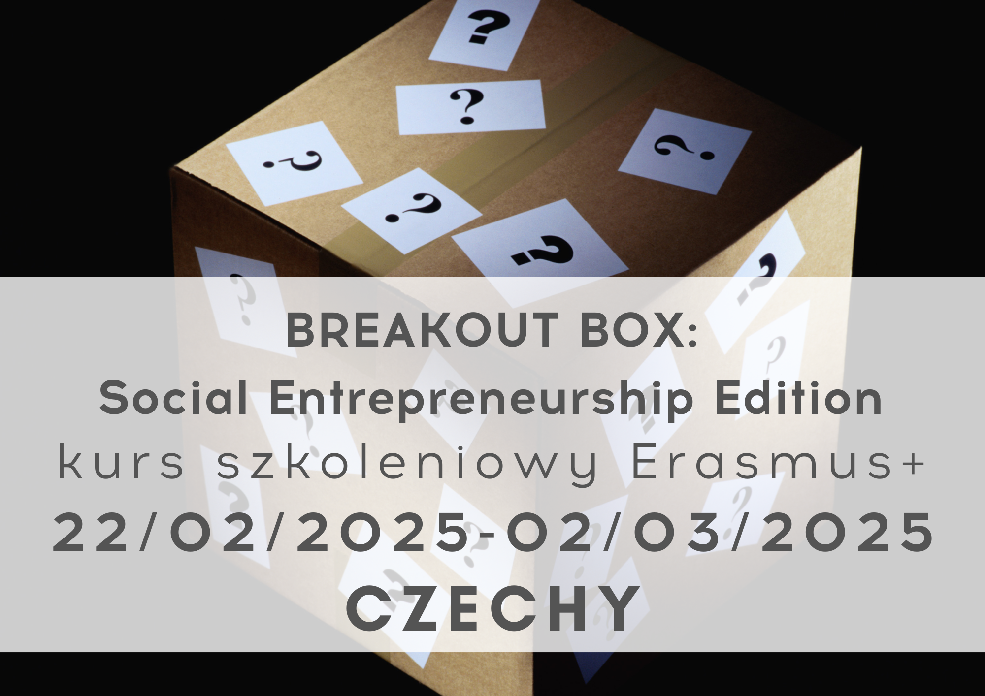 Breakout box: Social Entrepreneurship Edition kurs szkoleniowy Erasmus+