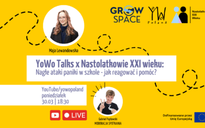 Webinar „Nagłe ataki paniki w szkole – jak reagować i pomóc?” z Mają Lewandowską